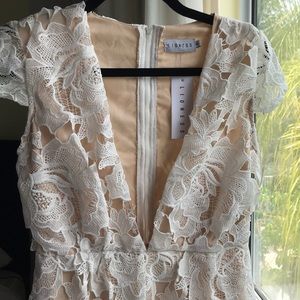 Lioness nude lace romper